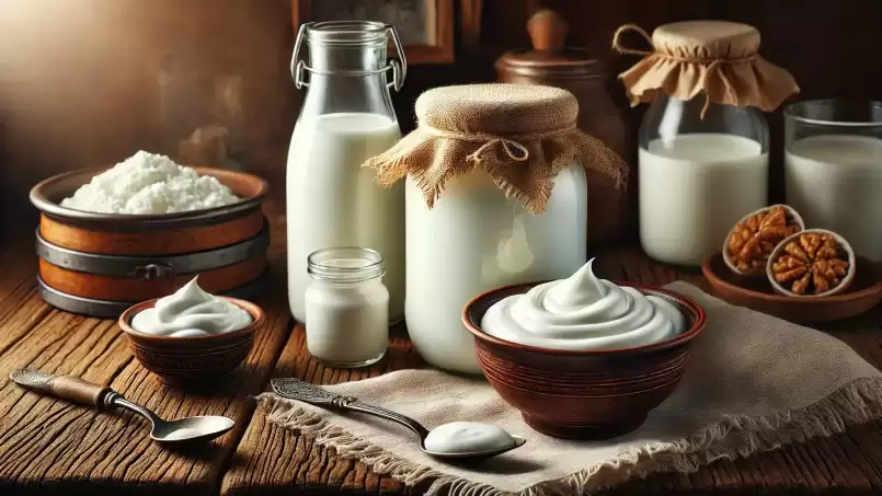 Domowy jogurt ze sfermentowanego mleka i kwaśnej śmietany, zdjęcie 3